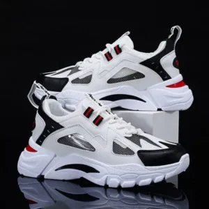 Lizitool Men Spring Autumn Fashion Casual Colorblock Mesh Cloth Breathable Lightweight Rubber Platform Shoes Sneakers