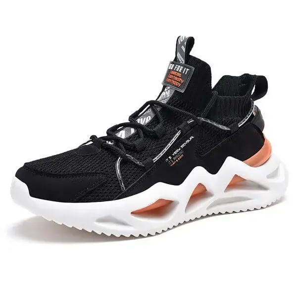 Lizitool Men Spring Autumn Fashion Casual Colorblock Mesh Cloth Breathable Rubber Platform Shoes Sneakers